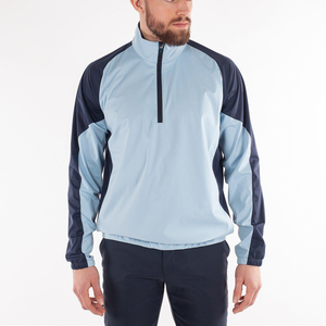 Sweat-shirts à capuche zippés bleus de haute qualité pour hommes, manches longues, vêtements de golf pour l'automne, vente en gros, collection 1/4 - Product Image 1