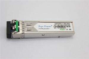 TSFP-1.25G-80D Toptrans TSFP-1.25G-80D GLC-ZX-SMD รองรับกิกะบิตอีเธอร์เน็ต 80 กม. ไฟเบอร์โหมดเดี่ยว 1550 นาโนเมตร LC SFP ตัวรับส่งสัญญาณ - Product Image 1