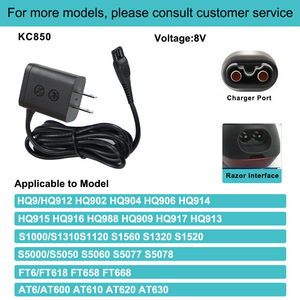 Adaptador de Cargador para Afeitadora HQ8505, 15V 5.4W, Cable de Alimentación de Repuesto para <span class=keywords><strong>Philips</strong></span> Norelco Series 3000 <span class=keywords><strong>5000</strong></span> 7000 9000, Enchufe US/EU - Product Image 2