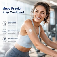 Patch adhésif imperméable en film PU de qualité médicale transparente extra-résistant pour capteur CGM, compatible Libre, Dexcom, Omnipod