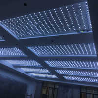 Éclairage LED DC 12V 24V pour Plafond Tendu Suspendu, Idéal Entrepôt, IP20, Télécommande Wi-Fi, IRC 80, Angle 175/180