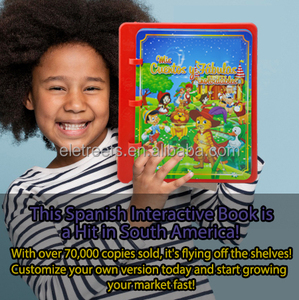 Kids My Unforgettable Stories And Fables Learning Espagnol Animal Electronic Sound Pad Touch Finger Rechargeable Sound Book - Product Image 2