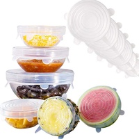 Couvercles extensibles en Silicone pour le stockage des aliments, couvercles réutilisables, pour les bols, 12 pièces, tailles variées
