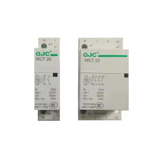 QJC WCT 4P 25A 220V 2NO2NC AC400V Contactor de tipo automático carril Din Modular Contactor