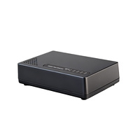 Conmutador Ethernet de Alta Velocidad para Oficina en Casa, Compacto, de 5 Puertos, 100 Mbps, Concentrador de Red con Negociación RJ45 para una Conectividad LAN Estable
