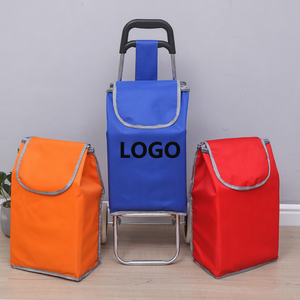 Carrito Plegable para Subir Escaleras D5672 con Bolsa de Compras Extra Grande, Carrito Utilitario para Lavandería, Carrito de Compras - Product Image 1