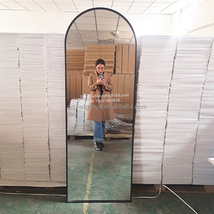 Miroir mural en métal avec <span class=keywords><strong>cadre</strong></span> moderne, vente en gros d'usine, miroir décoratif pour salle de bain, pleine longueur, tailles personnalisables 50x90 - Product Image 4