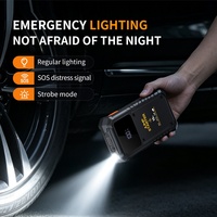 [J20] Démarreur d'urgence pour voiture 12V 1000A, booster de batterie, batterie externe haute capacité pour véhicules et camions, noir
