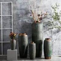 Modern Floor Vase, Dried Flowers Arrangement