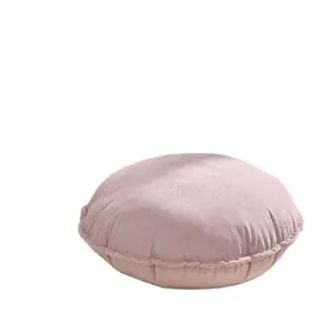 Tondo Colorato Pavimento Decorativo Cuscino per Cuscini di Velluto Meditazione Indiano Pouf Pouf Fatti A Mano di Copertura