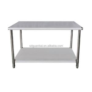 Banco de trabajo de acero inoxidable, mesa de preparación de alimentos para <span class=keywords><strong>restaurante</strong></span>, mesa de Metal de borde recto, fábrica china, nueva oferta - Product Image 4