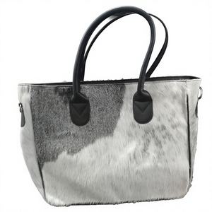 Bolso Tote de Cuero Vacuno de Lujo para Mujer, con Piel Natural, Cierre Abierto, Bordado, Multifuncional, para Verano/Otoño, LHTB-0049 - Product Image 1