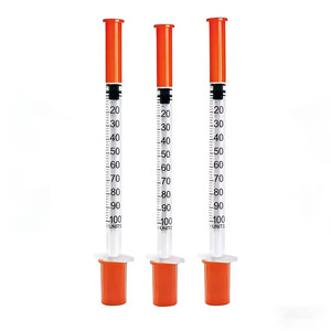 מארז מזרקי אינסולינה 1ml, 0.5ml, 0.3ml U100 עם מחט קבועה, מארז 1ml, מזרק אינסולינה 31 <span class=keywords><strong>Gauge</strong></span> 8mm, מתאים לשימוש בבעלי חיים - Product Image 6