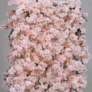 Guirlande suspendue de <span class=keywords><strong>fleurs</strong></span> <span class=keywords><strong>artificielles</strong></span> en soie, motif <span class=keywords><strong>fleurs</strong></span> de cerisier, <span class=keywords><strong>toucher</strong></span> <span class=keywords><strong>naturel</strong></span>, moderne, respectueuse de l'environnement, pour la maison, le jardin, les mariages - Product Image 2