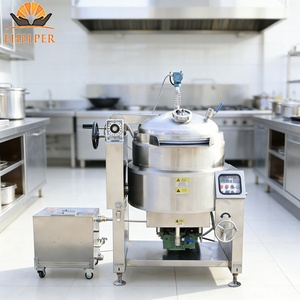 Marmite de <span class=keywords><strong>Cuisson</strong></span> Mélangeuse à Double Enveloppe 100L-600L avec Grattoir, Équipement de <span class=keywords><strong>Cuisson</strong></span> <span class=keywords><strong>Sous</strong></span> <span class=keywords><strong>Vide</strong></span>, Chauffage Électrique/Gaz, Contrôle Numérique de la Température - Product Image 1