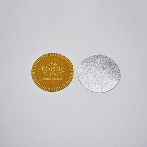 1000 unidades/caja Tapas de aluminio troqueladas termosellables para cápsulas de café espresso - Product Image 3