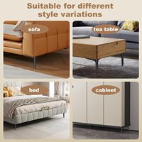 Pieds de meubles en fer en forme de Y de style moderne, robustes, de haute qualité, en métal antirouille, pour lit, chaise, table, armoire, cuisine, salon
