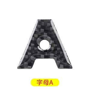 Sợi Carbon tiếng anh 26 chữ cái và 10 số xe sticker với nhựa Epoxy 3cm chiều cao - Product Image 1