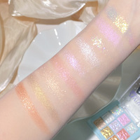 ZVEV Christmas Snowflake 9-Farben-Lidschatten-Palette Shimmer Matte Glitter Shades für festliche Augen looks