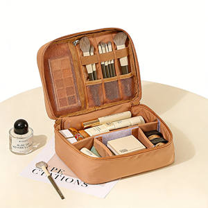 Nouvelle Trousse de Toilette Portable en Tissu Oxford avec Séparateurs pour Voyage et Extérieur – Sac de Rangement pour Outils de Beauté - Product Image 3