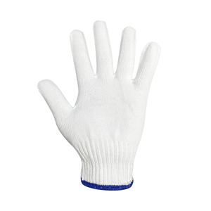 Guantes DE SEGURIDAD tejidos de algodón blanco puro Guantes de trabajo para la construcción - Product Image 3