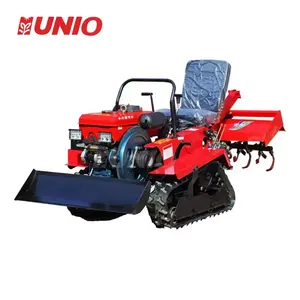Hot selling small tracked cultivators, high-quality farm equipment, car mounted rotary cultivators, 35 horsepower