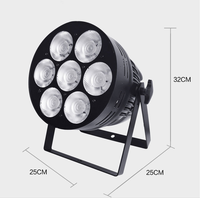 Lampu LED COB 7 mata untuk pernikahan, kinerja Bar KTV 350W lampu UV tambahan kontrol DMX512 peningkatan pencahayaan aluminium