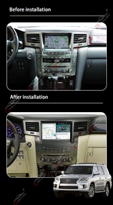 Gerlish Android per Lexus LX570 J200 <span class=keywords><strong>3</strong></span> <span class=keywords><strong>Il</strong></span> 2007 - 2015 auto 4G wifi Radio autoradio lettore multimediale navigazione GPS - Product Image 4