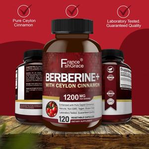 Capsules de berbérine personnalisées avec cannelle de Ceylan, 120 capsules végétales pour femmes et hommes, complément de berbérine - Product Image 5