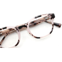 Monture optique circulaire pour lunettes, petite taille, verres optiques d'injection CP, monture transparente à fleurs noires, en stock, livraison possible