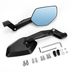 Espejo Retrovisor Plegable de Fibra de Carbono para Motocicleta, Scooter, Waterbird, BMW RR ADV, Espejo Grande - Product Image 4