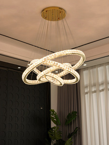 French Light Luxury <strong>Crystal</strong> Chandelier Tmall Genie Modern and Simple Led Living Room Dining Bedr - Product Image 3