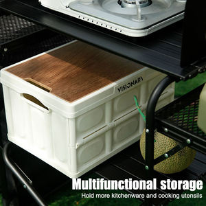 Outdoor Camping Mobile <b>Kitchen</b> Portable Outdoor Foldable Cooking Station Camping <b>Kitchen</b> <b>Table</b> WIth Storage - Product Image 6