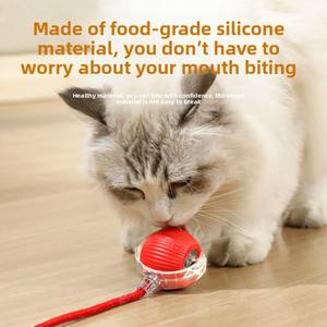 Modern akıllı kedi topu doğrudan üretici satış elektrikli haddeleme kuyruk kedi eğlence oyuncak kendini eğlence silikon - Product Image 5