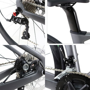 Bicicleta de Carretera de Fibra de Carbono 700c, 22 Velocidades, Frenos de Disco Hidráulicos, Aero Racing con Ruedas de Aluminio para Uso Urbano en Adultos, Q-R10pro-disc (sport)-RS - Product Image 4