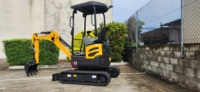 Miniexcavadora de Orugas de 1.7 Toneladas U17 con Motor Importado y Cucharón de 0.05cbm, Precio de Fábrica, Excavadora Pequeña U17, Gran Venta en América