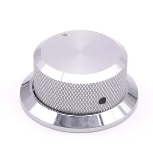 4x Net Style Electronic Potentiometer Knob Amplifier Knob 20x17mm Silver 
