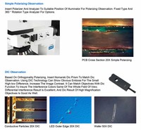CAICHI 500X Dark Field Polarizing Dic Metallurgical Microscope 360 Rotatable Head for Industrial Inspection Metal Material