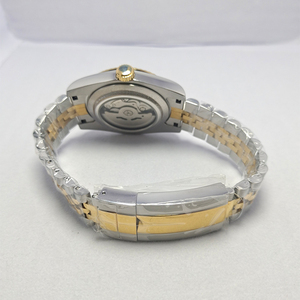 Fancy Design Factory Price Custom Logo White Gold Dial <b>Mechanical</b> Men's Stainless Steel NH35 Round <b>Watch</b> - Product Image 4