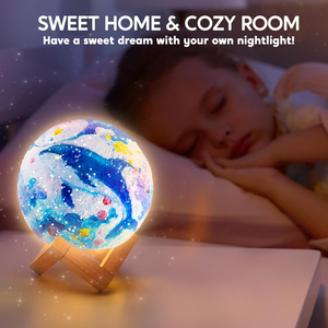 Nhà Máy Giá Sơn Nghệ Thuật Và Thủ Công Kit Thân Thiện Với Môi 3D LED Ánh Sáng Mặt Trăng Đèn Sơn Kit Cho Trẻ Em Lớp Học Hoạt Động - Product Image 3