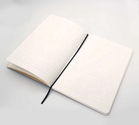 Meta Hot Selling Notebook Journal avec des motifs de feuille d'or et un livre de mémo ligné de taille 5 par 8 pouces