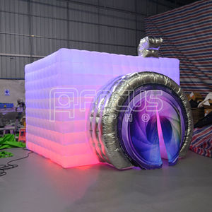 LED 조명이있는 JLJ 풍선 카메라 사진 부스 멋진 사진 경험을위한 풍선 LED 포토 부스 큐브 - Product Image 3
