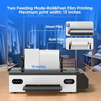 Imprimante DTF A3 améliorée L1800 avec four et kit de transfert de film pour l'impression sur t-shirts en tissus foncés et clairs