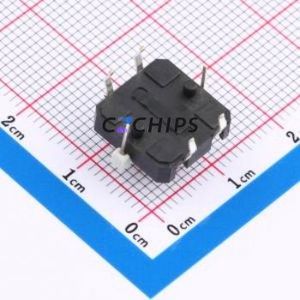 TS1273CJ-R Tactile Switch Through hole Component (THT)-6P,12x12mm Switch 2.5N Through Hole 12mm 12mm - Product Image 2