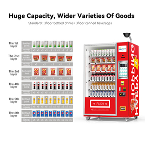 Distributeur automatique réfrigéré Zhi Gou <span class=keywords><strong>Tech</strong></span> 15,6 pouces en acier inoxydable avec écran tactile, refroidissement par compresseur, capacité 300-600, basé sur le cloud - Product Image 3