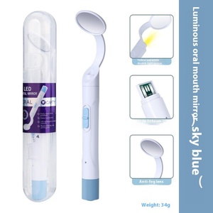USB-Powered Anti-Fog Oral Endoscope with Light Home Dental Examination Tool Featuring Metal and <b>Plastic</b> Mouth <b>Mirror</b> - Product Image 6