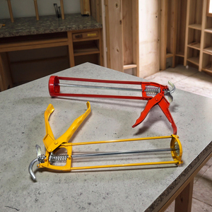 <span class=keywords><strong>Pistolet</strong></span> à calfeutrer en silicone de base jaune clair avec logo personnalisé de qualité industrielle maximale pour l'intérieur et l'extérieur Source d'alimentation manuelle - Product Image 4