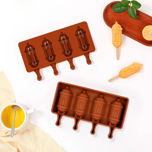 แม่พิมพ์ไอศกรีมซิลิโคนเกรดอาหารคุณภาพสูง รูปทรงต่างๆ ใช้ซ้ำได้ ง่ายต่อการแกะออก ทำไอศกรีมโฮมเมด DIY คุณภาพสูง - Product Image 5