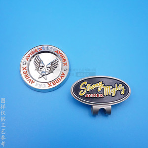 <b>Golf</b> Marker With Magnetic Metal Hat Clip Bright Nickel Iron Enamel Logo Customizable For <b>Golf</b> - Product Image 3