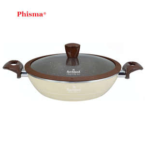 Phisma Marmite à soupe de haute qualité à prix réduit Vente en gros directe d'usine Marmite peu profonde en aluminium forgé Marmite en granit - Product Image 4